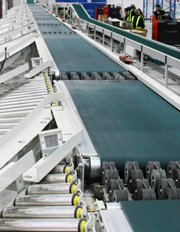 Pallet conveying system, box conveying system, sorting conveying system